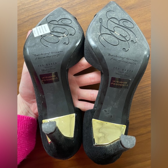 Ted Baker Cutout Accent D’Orsay Pumps - Size 9 US/40 Euro EUC - Picture 5 of 5